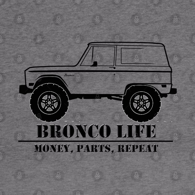 1966-1977 Bronco Money, Parts, Repeat by The OBS Apparel